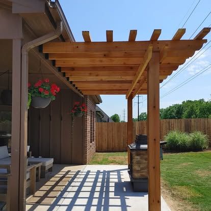 Enhance your outdoor living space with our custom pergolas, designed to complement your home and provide stylish shelter for relaxation or entertaining, crafted with quality materials by experienced professionals. for Kalos Decks and Fences  in Bixby, OK