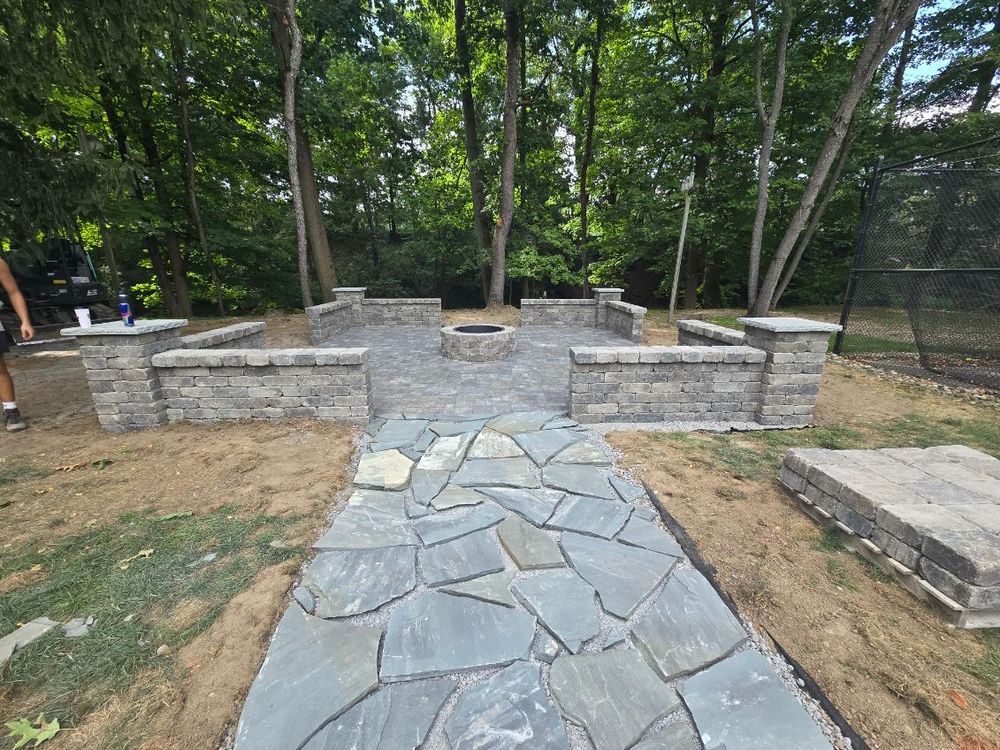 Natural Stone Hardscape for Youngstown Landscape and Design in Canfield, OH