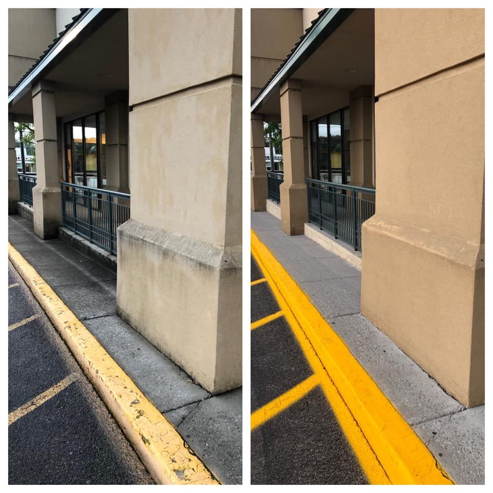 Our Line Striping service ensures your parking lot and walkways are well-marked for safety and efficiency, enhancing the overall appearance of your commercial property. Trust us for precision striping! for Sweepers Creepers LLC in Knoxville, TN