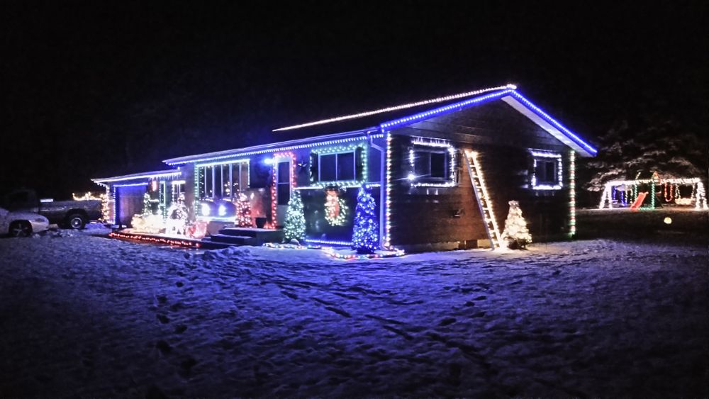 Christmas Light Installation for LLS Property Solutions in Big Rapids, MI