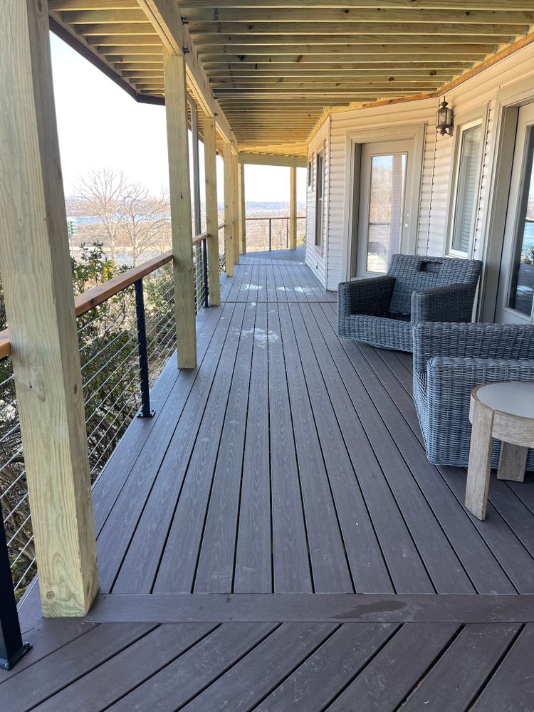 Custom Decks for Ozark Deck Company in  Rogers, Arkansas