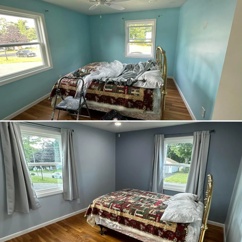 Before & After  for Suter & Sons Painting in Amherst, Western Massachusetts