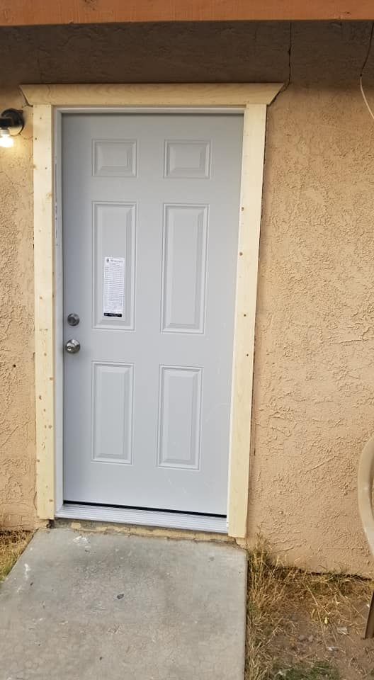 Our skilled handymen will efficiently install your new doors, ensuring proper fit and functionality. Trust us to enhance the security and aesthetic appeal of your home with our professional service. for AW Handy Services LLC  in Ridgecrest, CA