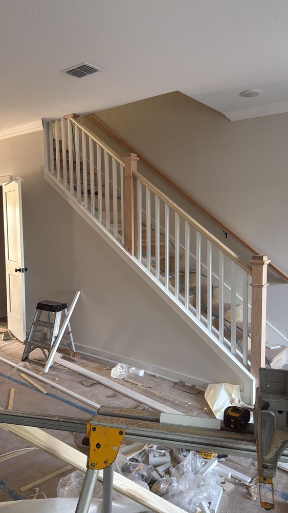 Wood Stair installations  for Emmanuel Trim in Bradenton, FL