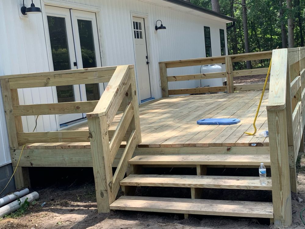 Transform your outdoor space with our expert Deck & Patio Installation service. We offer customized designs, quality craftsmanship, and durable materials to enhance your home's beauty and functionality. for D&O Home Renovations LLC in Florence, SC