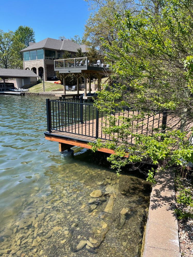 Custom Docks for Ozark Deck Company in  Rogers, Arkansas