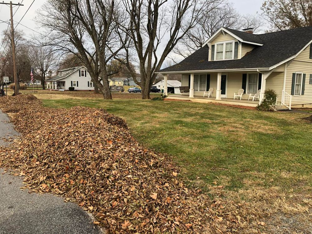 Our Fall Clean Up service is designed to help homeowners prepare for the winter months by efficiently removing leaves, debris & dead branches from their property to maintain a clean & tidy landscape. for El Perico Tree Service and Lawn Care, LLC in Boonville, North Carolina