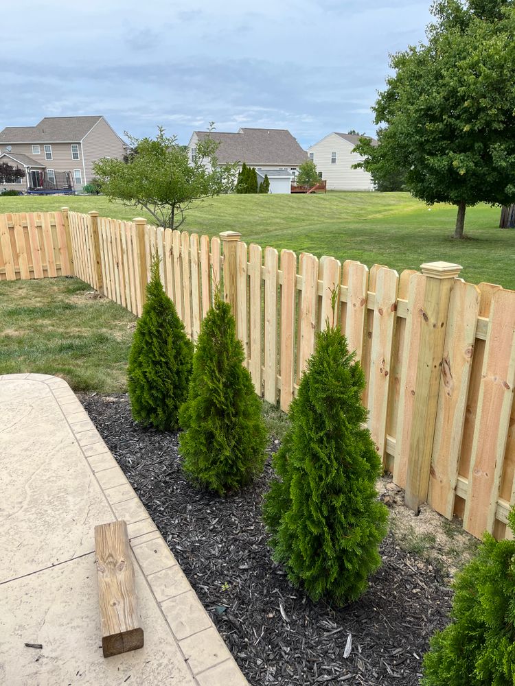 Wood fence for Castle Fence and Deck LLC in Medina, OH