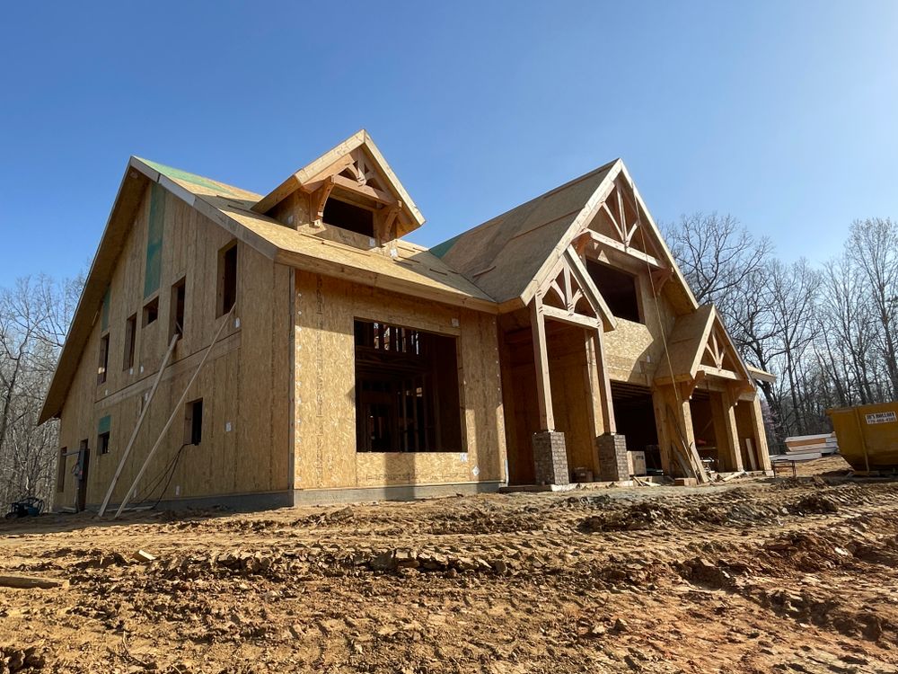Mountain Style Timber Frame for Emfinger Custom Builders LLC in Pine Mountain, GA