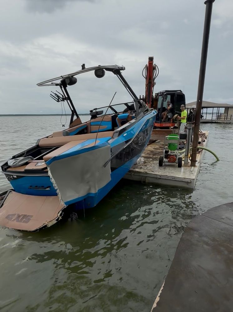 Our Emergency Boat Recovery service provides timely assistance for boat owners, offering quick and efficient retrieval of vessels in danger or distress due to storm damage or other catastrophic failures. for BR Construction LLC in Corsicana, TX