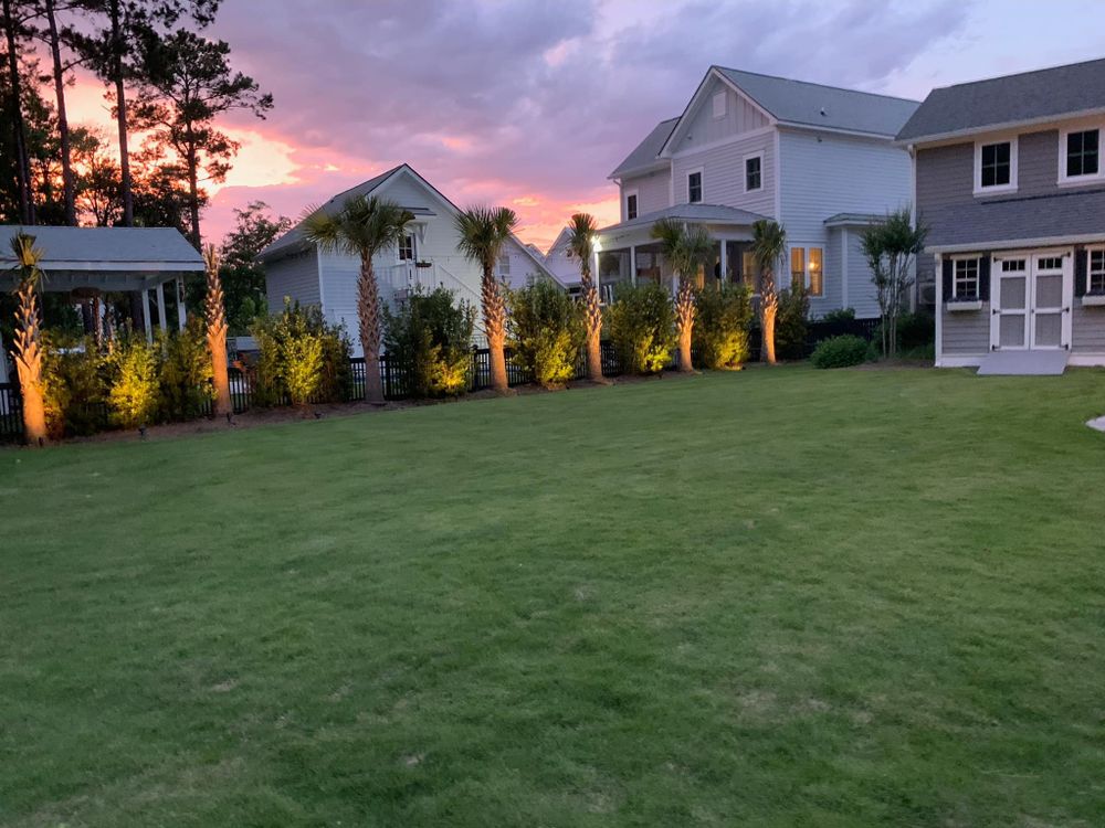 Landscaping for Wheelhouse Irrigation and lighting in Charleston, South Carolina