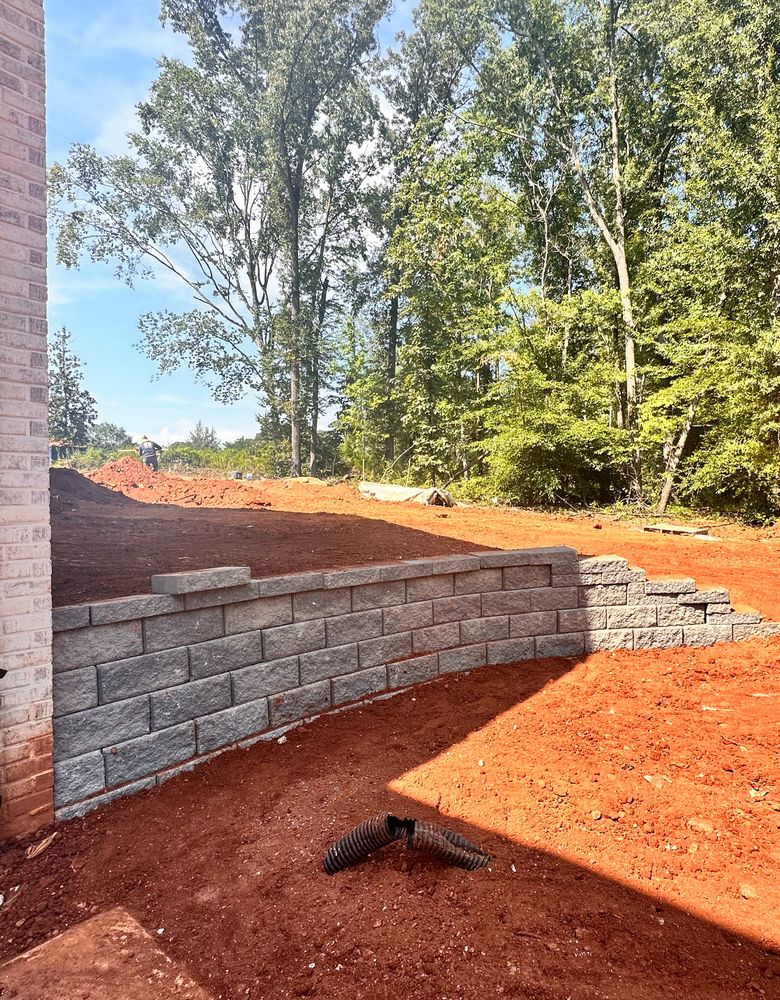Retainwall  for Rainman Pro Irrigation and Landscape LLC in Rock Hill, SC