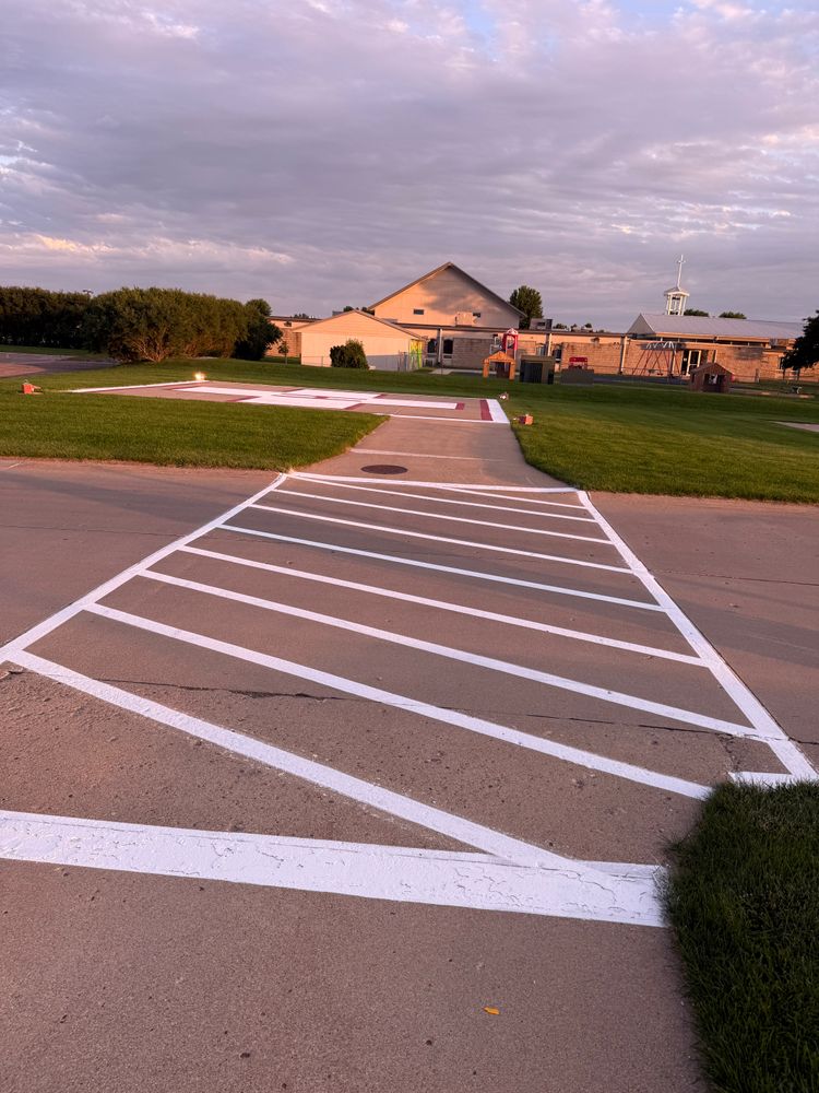All Photos for Midwest Line Striping LLC in Spirit Lake, IA