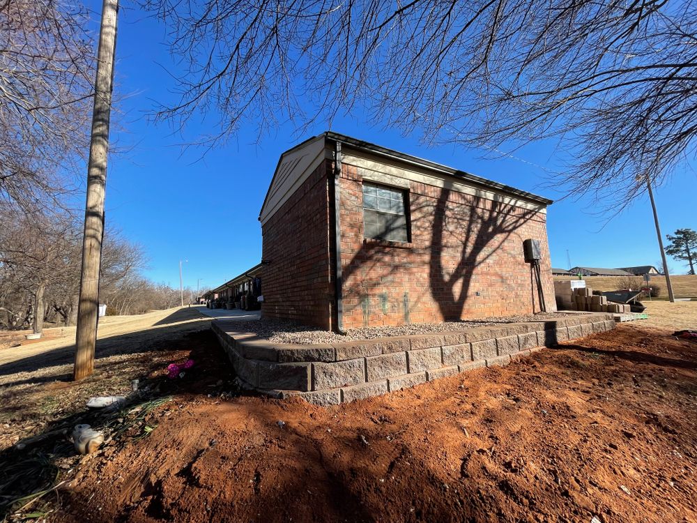 Retaining walls for Stallion Design And Construction in Norman, OK