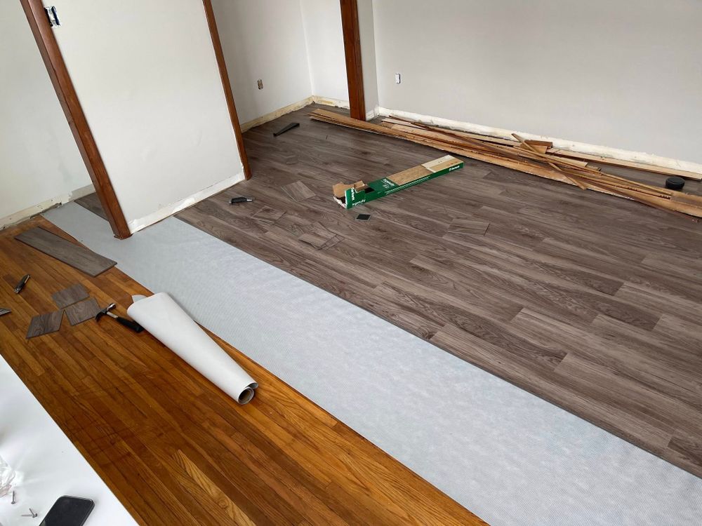 Our Hardwood Floor Installation service delivers beautiful, durable results with precise craftsmanship, while our handyman team also offers appliance installation and repair for convenient, reliable home improvement support. for Green Mountain Home Services in Wasilla, AK
