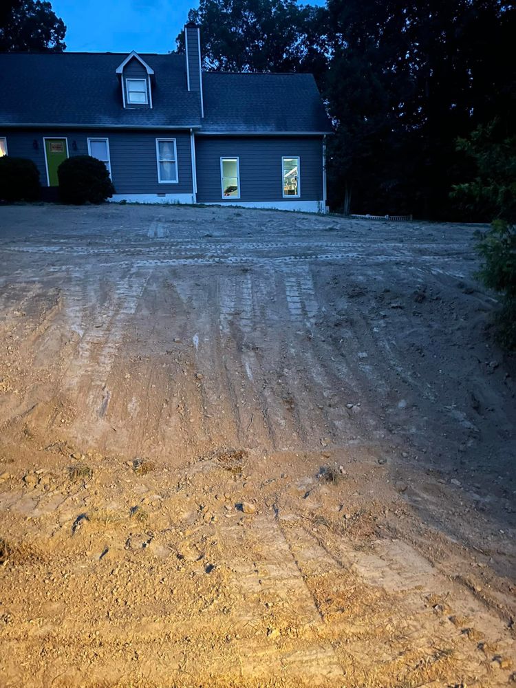 Excavating for Cline's Land Management in Dalton, GA