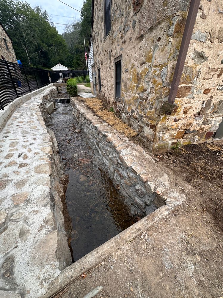 Warren hills School District waterway restoration  for Sneider & Sons, LLC in North East, USA