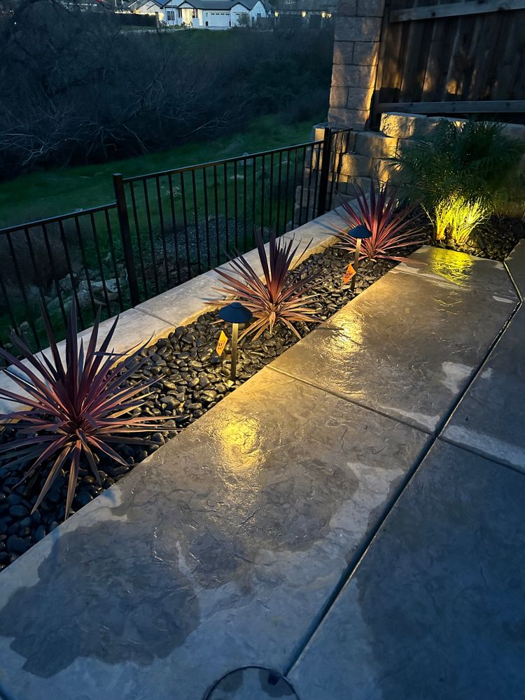 Illuminate your outdoor space and enhance your home's beauty with our Landscape Lighting service. We provide expert installation, ensuring a stunning and secure lighting solution for your yard at night. for Diamond Landscape and Hardscape in Diamond Springs, CA