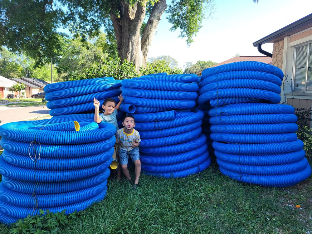 FDM HIGH OCTANE PIPE for Sam's French Drains and Landscape in Orlando, Florida