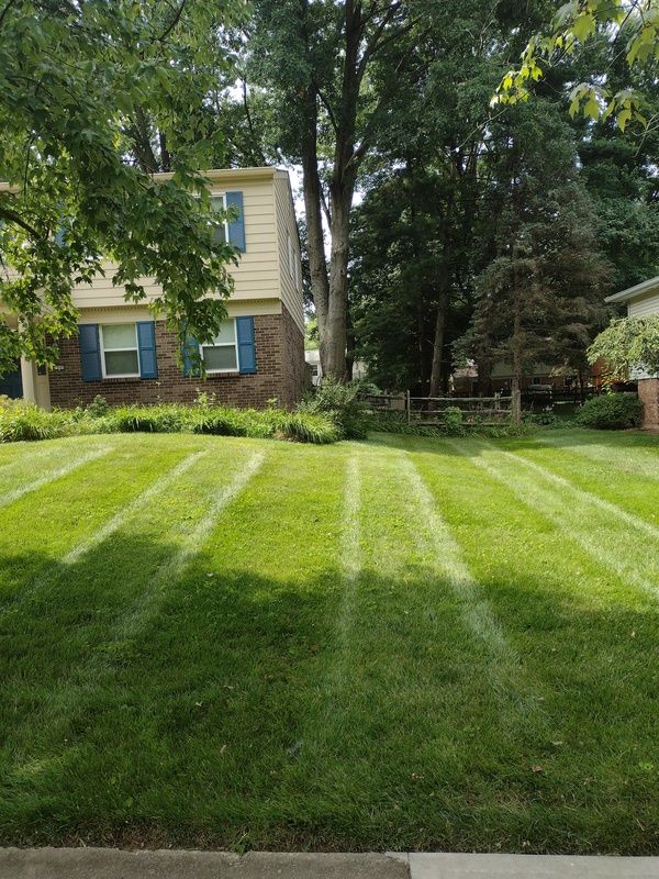 In addition to our weekly mowing option, our lawn maintenance services include professional Fertilization & Weed Control Applications, Over Seeding, Aeration, Sod install, and planting New Grass, to keep your yard looking lush and healthy year-round. for Green Shoes Lawn & Landscape in Cincinnati, OH