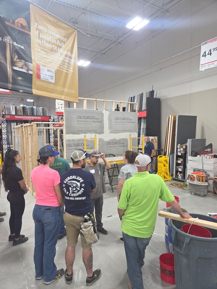 Certifications & Training for Guadalupe Tile Company in New Braunfels, TX
