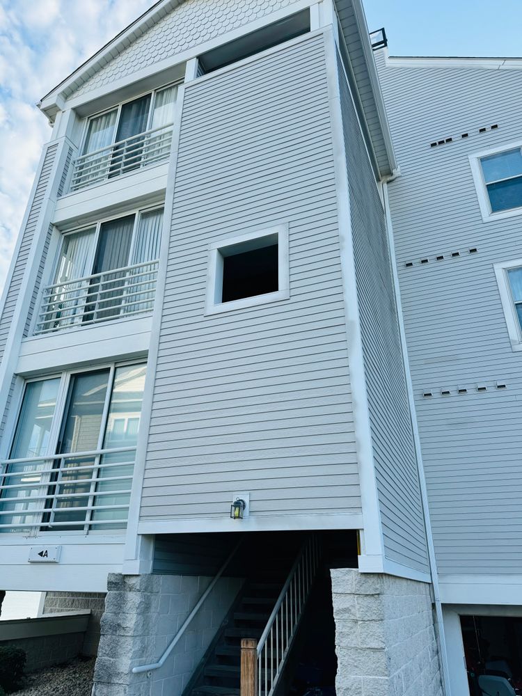 Exterior painting for Erie Builders & Construction in Sandusky, OH