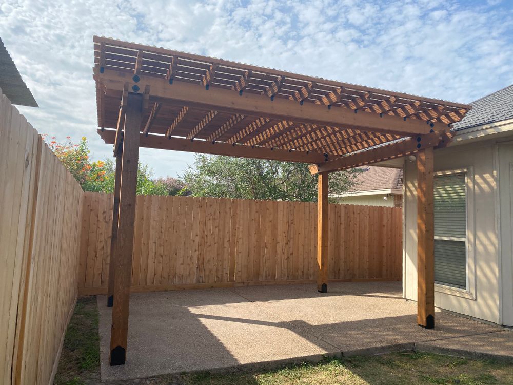 Pergolas for Keen Decorative Concrete in Corpus Christi, TX