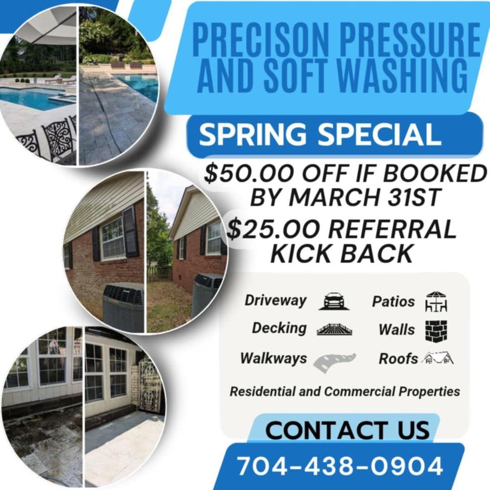 All Photos for Precision Pressure and Soft Washing LLC in Albemarle, NC
