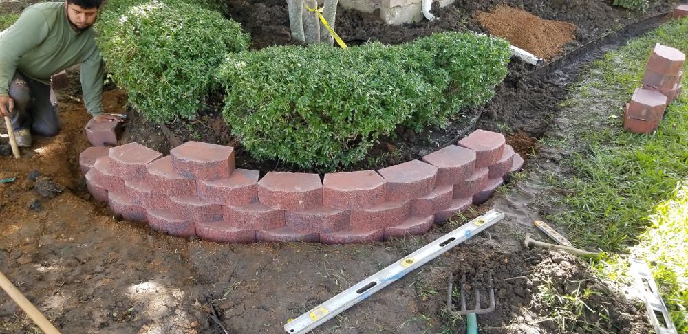 Our Retaining Wall Construction service enhances your outdoor space by preventing soil erosion, providing structural support, and adding aesthetic appeal to your landscape, tailored to meet your unique needs and vision. for Cortez Landscaping Services in Mesquite, TX