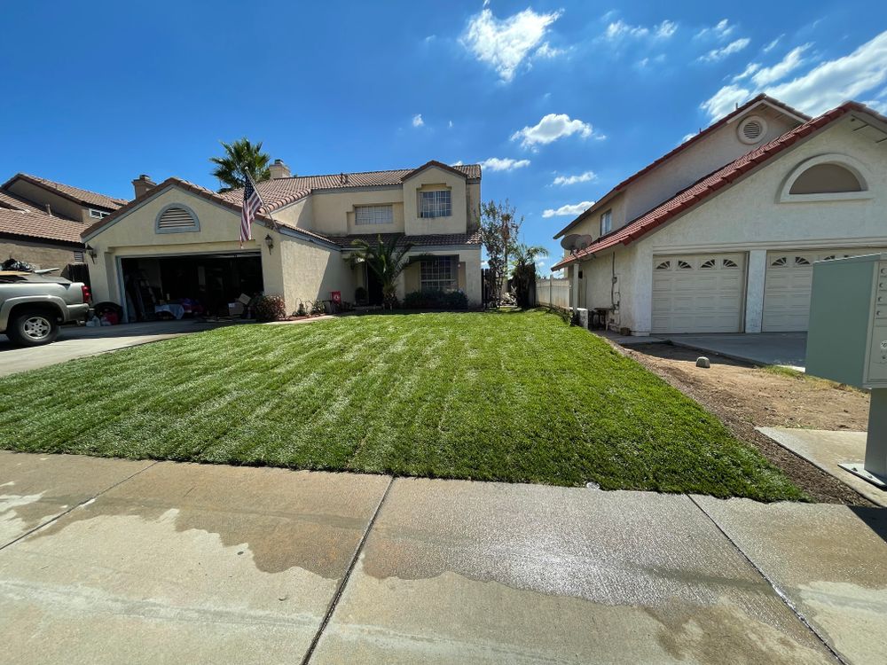 Sod Installations for Aidan Jade Landscaping in Riverside County, CA