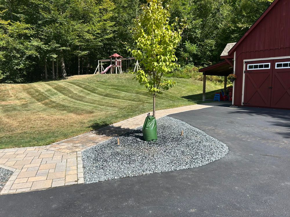 Enhance your outdoor space with our professional hardscape installation services. From patios to walkways, we transform your landscape seamlessly. Looking for "christmas lights installation near me"? We provide that festive touch too! for Thomas Clifford Property Services LLC in Enfield, NH