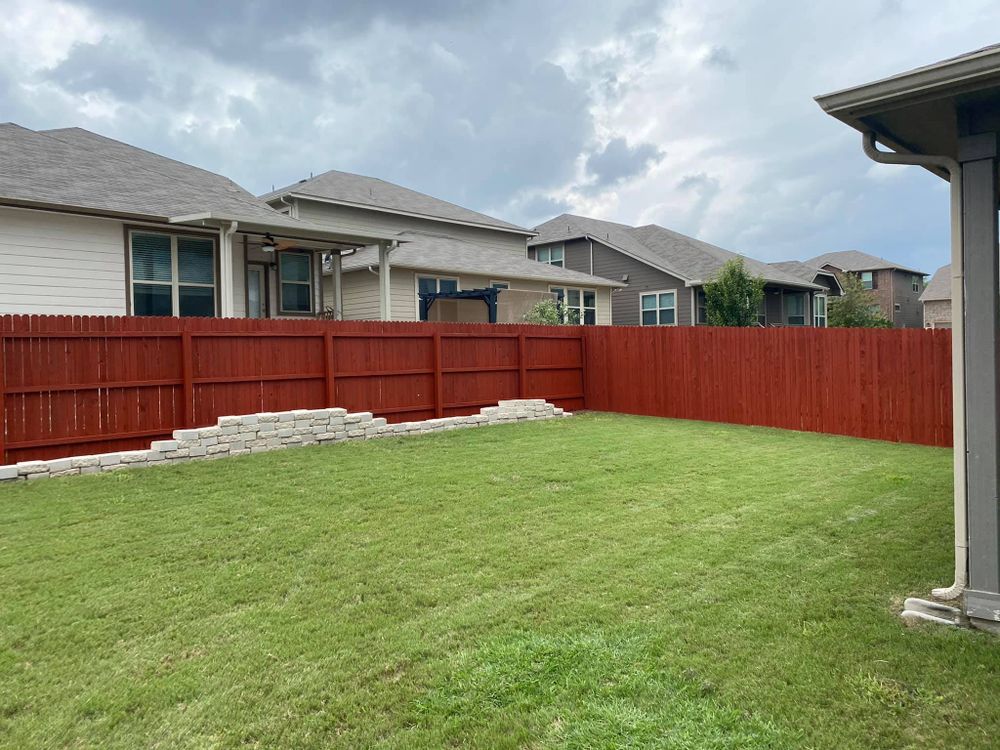 Fence Stain and Seal for Ansley Staining and Exterior Works in New Braunfels, TX