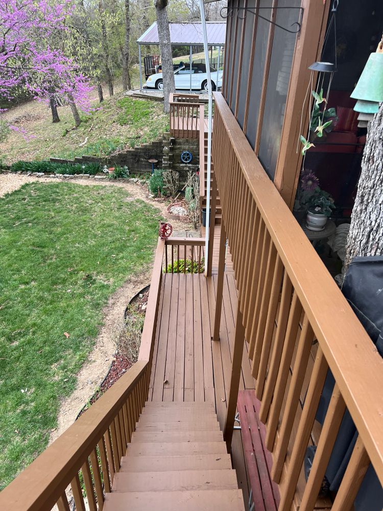 Deck Staining for Mike's Custom Painting in Kissee Mills, MO