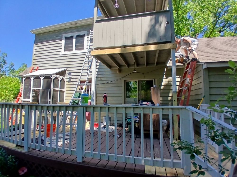 Deck Repair and Exterior Painting for Dead Tree General Contracting in Carbondale, Illinois