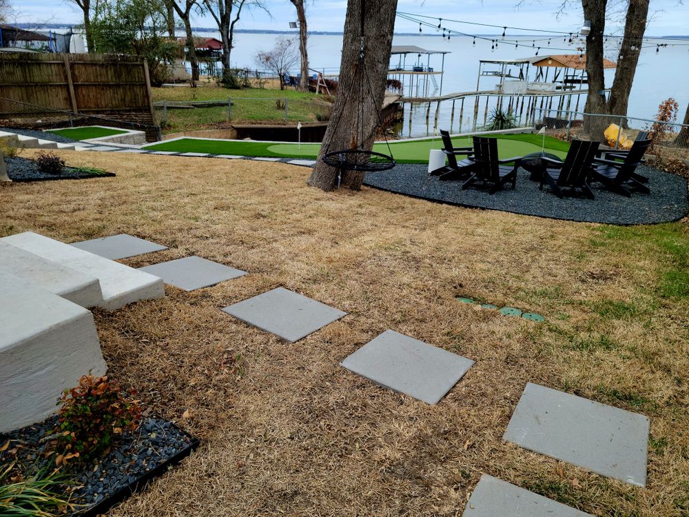 Hardscaping for JBC Mowing in Cedar Creek Lake, Texas