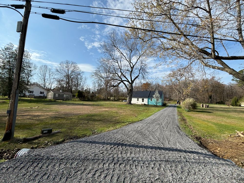 Grading for Schrock’s Land Management in Northern Virginia, Shenandoah Valley, VA