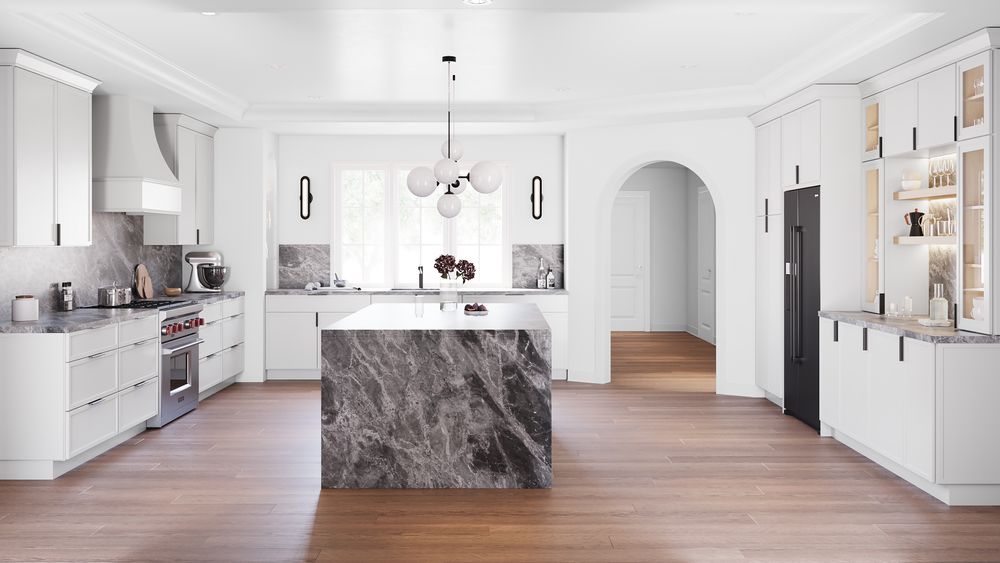 Transform your space with Newport Cabinets, offering bespoke design and high-quality craftsmanship for personalized kitchen and bathroom solutions that enhance functionality and elevate the aesthetic of your home. for Cutting Edge Kitchen Cabinets LLC  in Hollis, NY