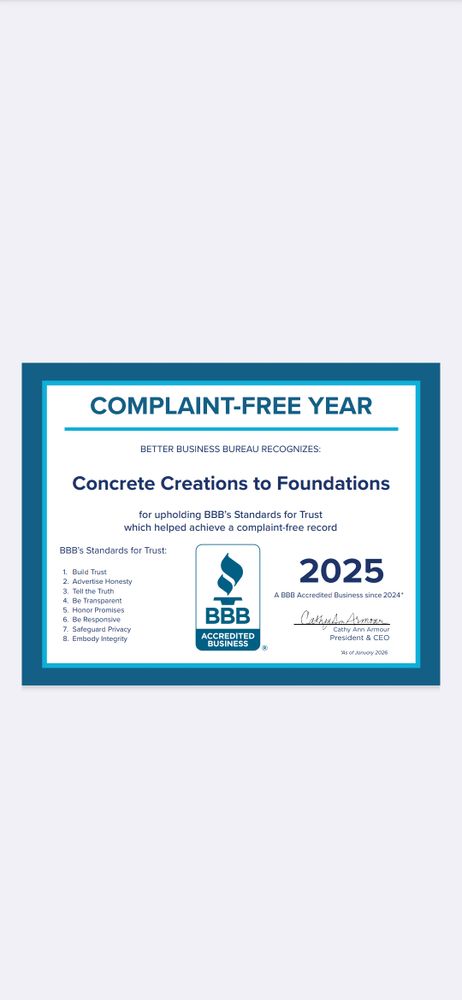 All Photos for Concrete Creations to Foundiations. in Yorktown, IN