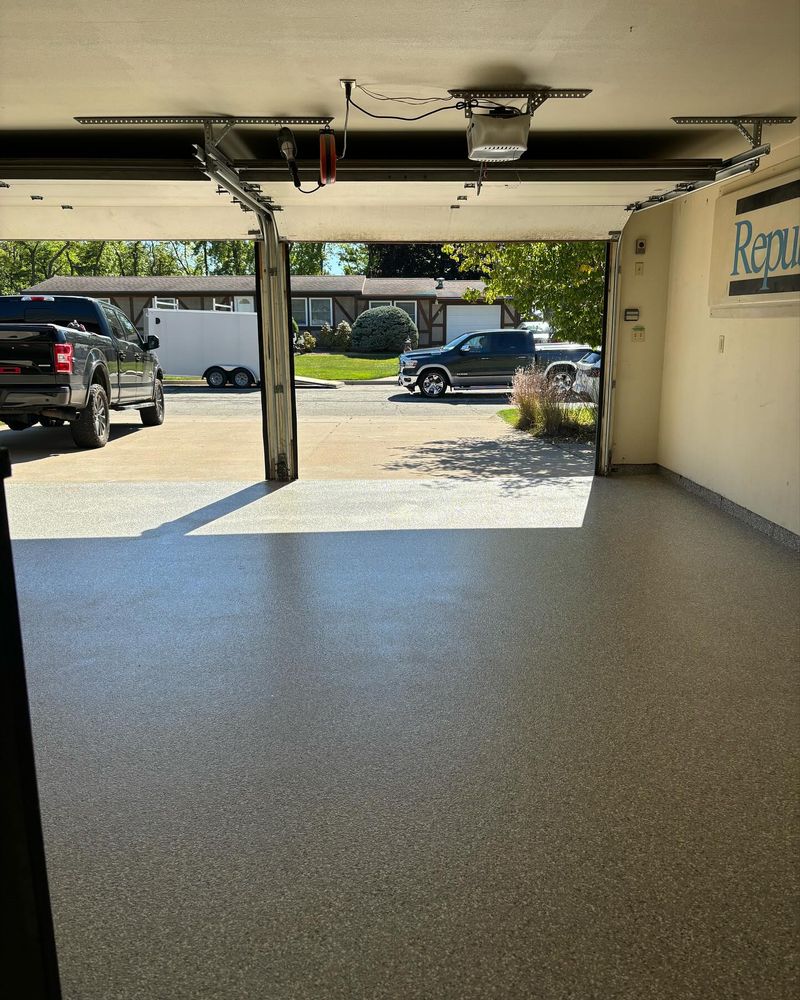 Transform your garage with our durable epoxy flooring. Resistant to stains and scratches, our expertly installed floors provide an attractive, easy-to-clean surface that enhances the functionality and aesthetics of your space. for Fusion Floors in Sparta, WI