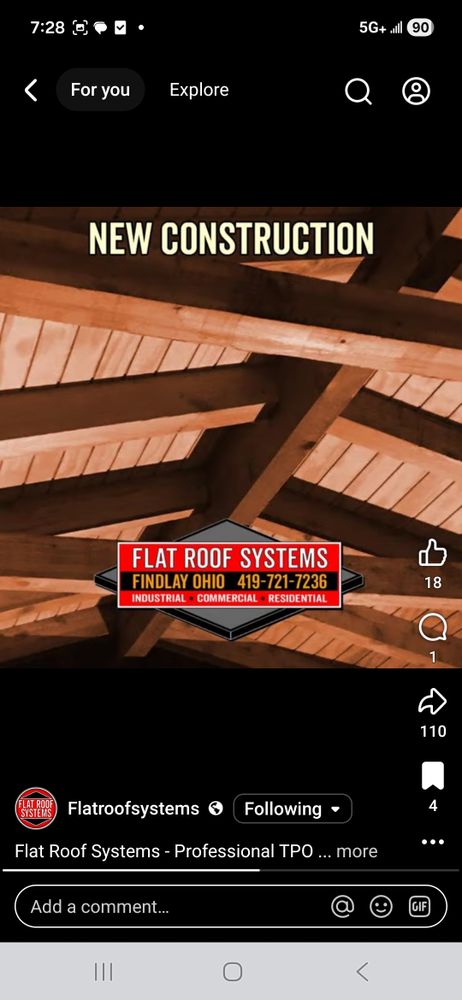 All Photos for Flat Roof Systems - Construction Specialists in Findlay, OH
