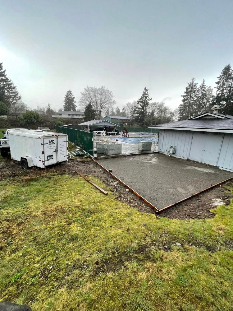 Concrete for MD Construction & Sewer in North Yelm, WA