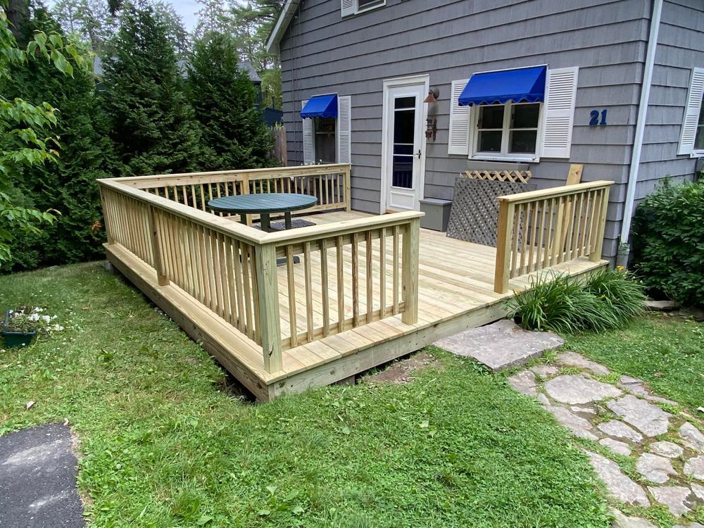 Deck Installation for Eagle Services LLC in Casco, ME