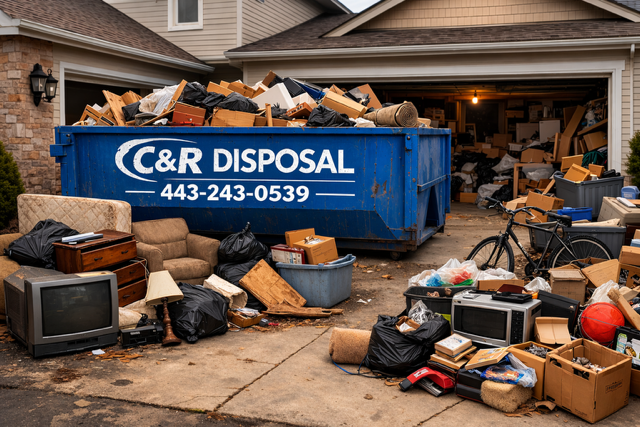 Our Cleanouts service offers efficient, stress-free home decluttering solutions, removing unwanted items with care for your space and the environment. Enjoy a clutter-free home quickly and responsibly handled by professionals. for C&R Disposal in Baltimore, MD