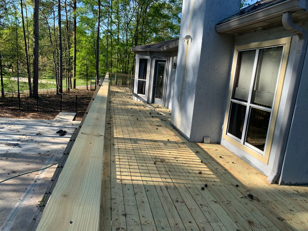 Decking work for Compadres Concrete in Griffin, GA