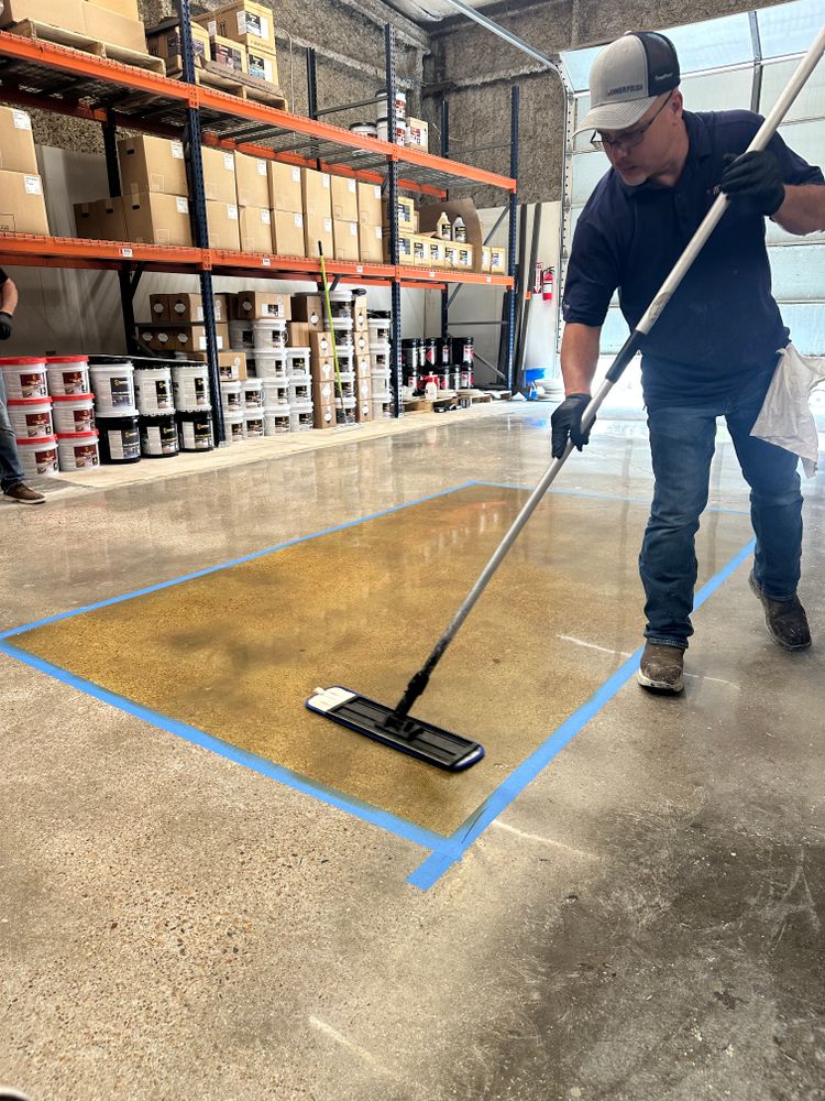 Polished Concrete  for Texas Curb N Borders in Houston, TX