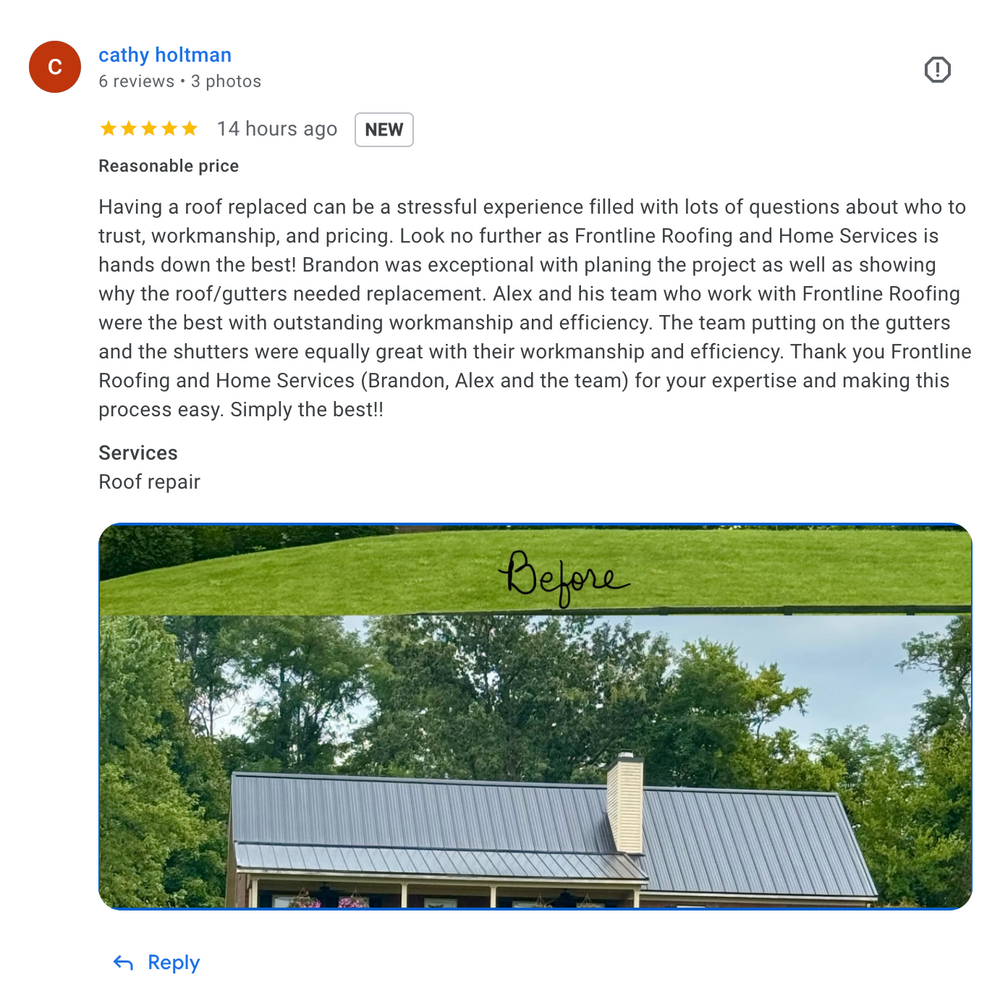 All Photos for Frontline Roofing & Home Services in Shelbyville, KY