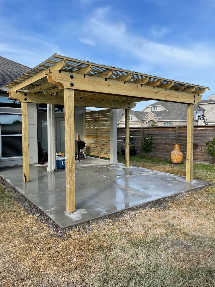 Pergolas for Keen Decorative Concrete in Corpus Christi, TX