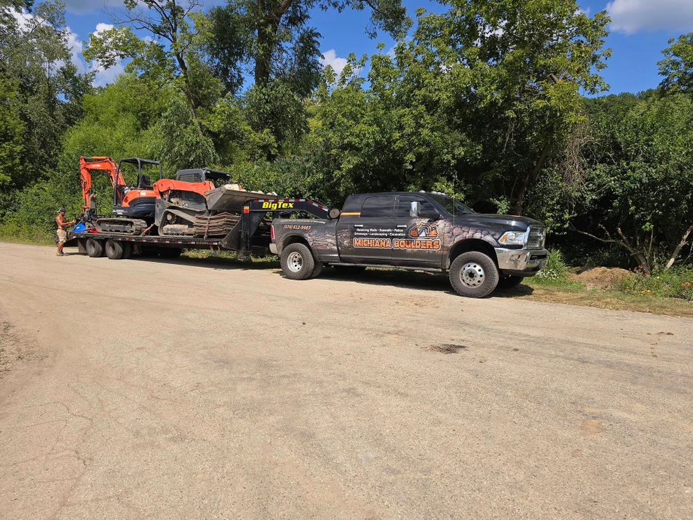 Hardscaping for Michiana Boulders Landscaping & Excavating in Union, MI