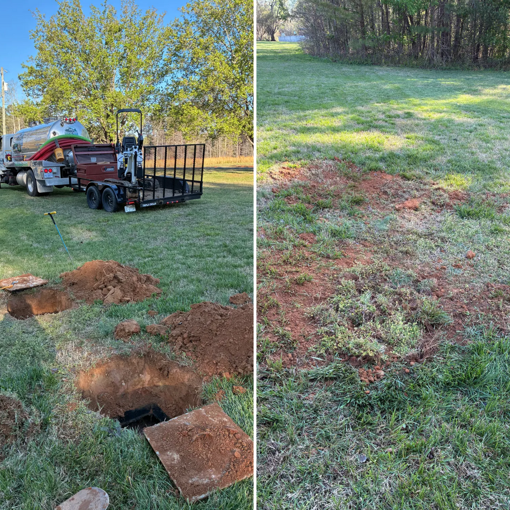 Septic Tank Installation for Septic Pros LLC in Rowan County, NC