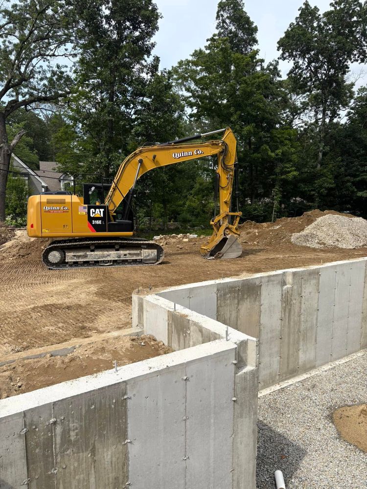 Excavation for Quinn Builders Co in Burlington, MA